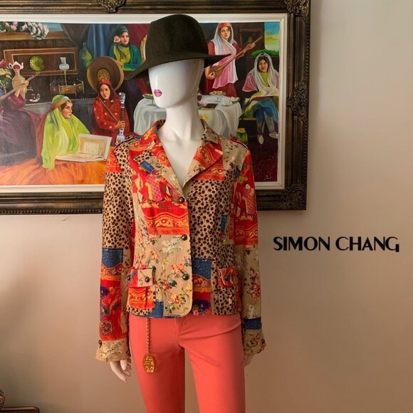 Simon Chang Women’s Button Closure Jacket Blazer - Picture 1 of 10